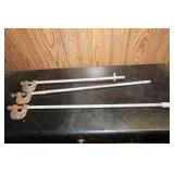 3 Metal Clamps