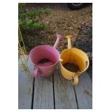 2 Watering Cans for Decor