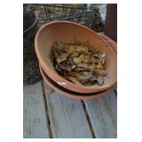 2 Round Terra Cotta Planters