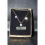 Cubic Zirconia Earring and Necklace Set