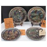 Craftsman Fenton Carnival  Collectible Plates