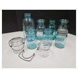 Lot of Canning Jars 1/82 Pint to 1/2 Gallon