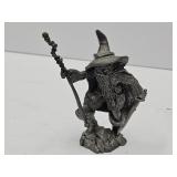 Numbered Metal Wizard Statue  3 1/2" high