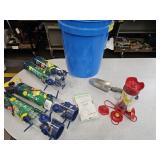Bird Feeder Lot & Garden Shovel with Bucket