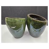 2 Nice Planters 12" high