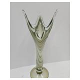 Beautiful Art Glass Swirl Vase 19 1/2" high
