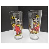 2 Goofy Pepsi Glasses