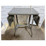 VTG Metal Drop Leaf Typewriter Cart Table