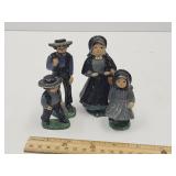 Cast Iron  / Aluminum Amish Family 3" to 4" high