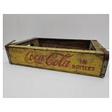 Vintage Coca Cola Advertising Wood Crate