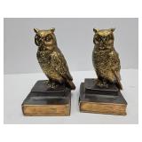 Brass Owl Bookends