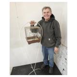 Vintage Bird Cage with Metal Stand 58" high