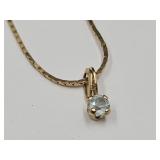 20" Chain Marked 585 Italy & Pendant Marked 14K