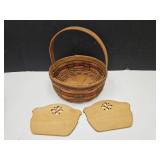 Longaberger Crisco Cookie Basket 9.5" Wide +