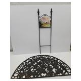 Cast Iron Ornate & Welcome Sign  35" x17" h