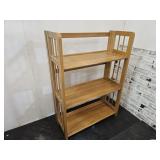 Wood Display / Book Case Folds Storage 28x 34