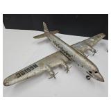 Vintage Metal Toy Air Plane 27.5" W Pan American