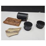 Camera Lens Leather Sewing Kit & Pottery
