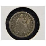 1853 Half Dime Coin