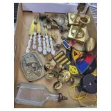 Military Patches, Button, Brass Egg & Candleholdes