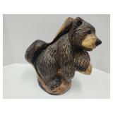 Hand Carved Bear Cub From Gaitlinburg TN 14"