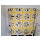 Vintage Quilt Top Bedspread  64 x 82"see Pics