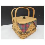 9" W Christmas Longaberger Basket