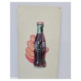 Coke Metal  Advertising Sign 8 x 16"