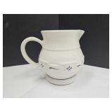 Longaberger Pottery Pitcher  5 1/2" high
