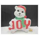 14" h JOY Polar Bear Blow Mold Light Up