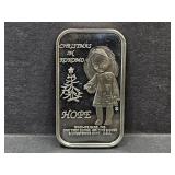 Kokomo Christmas Hope 1 oz Silver Bar