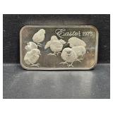 1975 Easter 1 oz Silver Bar