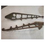 2 Very Cool Cast Iron Sign Bracets 22" Long