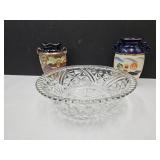 Oriental Japan Vases & 10" Bowl