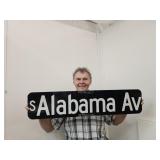 2 Sided Alabama Ave Street Sign 36" Long