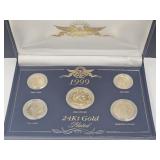 1999 24Kt Gold Plated Coin Set