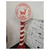 Blow Mold Reindeer Parking 43"   2 Sided