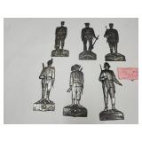 Set of 6 Silver/Metal? Italian Soldiers for Church