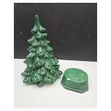 Ceramic Christmas Tree No Light 12"