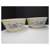 2 Pyrex Glass Bowls # 402 1.5 qts