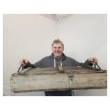 Military 105mm Howitzer Ammo Crate Wood 37" L