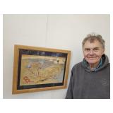 C & O  Progress Framed Poster 22 x 18"