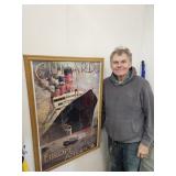 Cunard  Europe America Ship Poster 26.5 x 38"