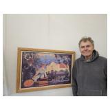 CALIFORNIA CALLS YOU Poster Framed 32 x 22"