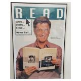 Bill Gates Framed Poster 24 x 36"