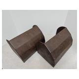 2  Metal Bins 12" x 8" high Can Fence  Mount