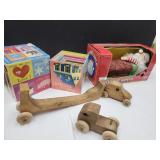 Snoring Santa Wooden Cars Tot Tower