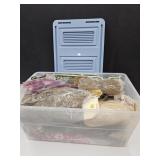 Tote w/Craft Dried Artificial Flowers