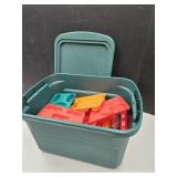 Lot of Jello Molds & Sterillite 10 Gallon Tote