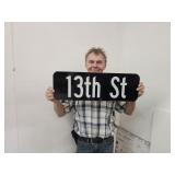 Sided 24" 13th Street Sign